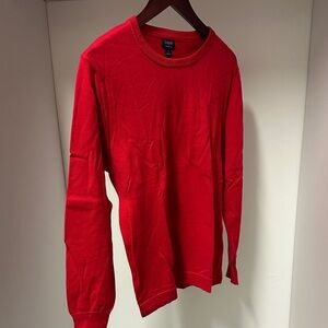 J. Crew Red Crewneck Sweater